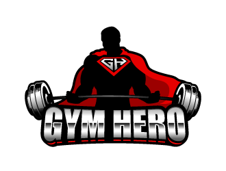 Gym Hero logo design by lestatic22