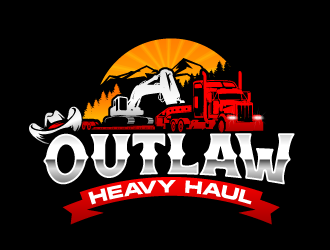 Outlaw Heavy Haul logo design by lestatic22