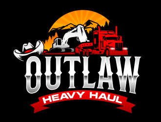 Outlaw Heavy Haul logo design by lestatic22