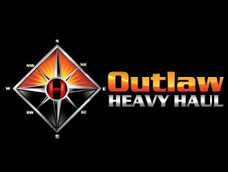 Outlaw Heavy Haul logo design by Suvendu