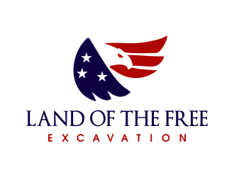 Land of the free excavation logo design by JessicaLopes