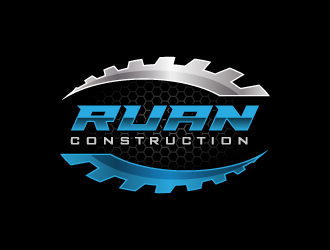Ruan Construction logo design by pencilhand