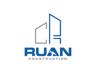 Ruan Construction logo design by hwkomp