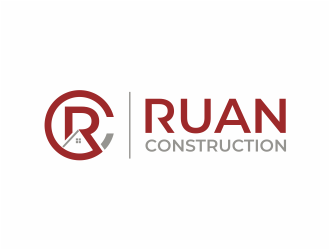 Ruan Construction logo design by mutafailan