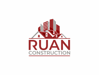 Ruan Construction logo design by mutafailan