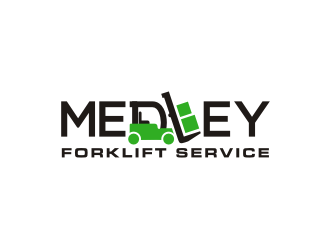 Medley Forklift Service logo design by Barkah