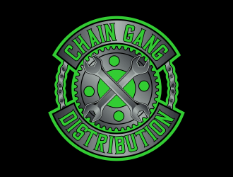 chain gang distribution logo design by Kruger
