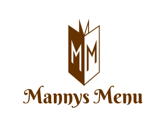 Mannys Menu logo design by creator_studios