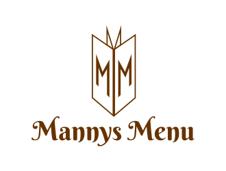 Mannys Menu logo design by creator_studios