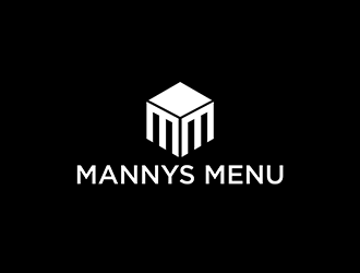 Mannys Menu logo design by EkoBooM