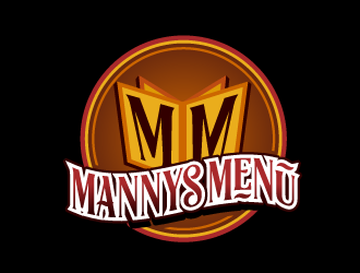 Mannys Menu logo design by SOLARFLARE