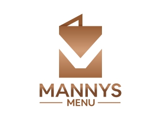 Mannys Menu logo design by Andrei P