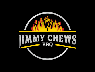 Jimmy Chews BBQ logo design by BlessedArt