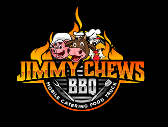 Jimmy Chews BBQ logo design by scriotx