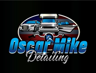 Oscar Mike Detailing logo design by ozenkgraphic