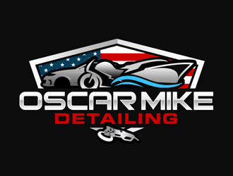 Oscar Mike Detailing logo design by kunejo