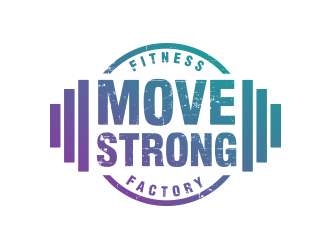 Move Strong Fitness Factory logo design by keylogo