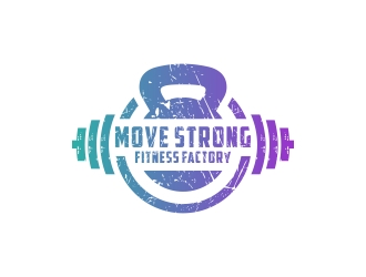 Move Strong Fitness Factory logo design by CreativeKiller