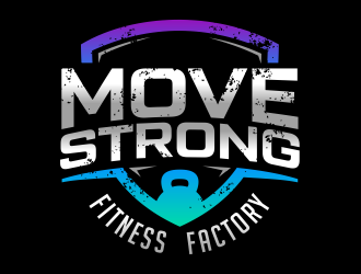 Move Strong Fitness Factory logo design by ingepro