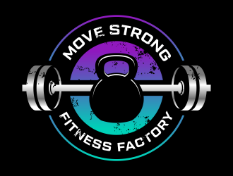 Move Strong Fitness Factory logo design by ingepro