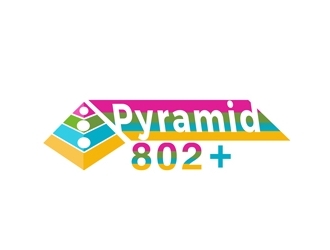 Pyramid 802 Plus logo design by bougalla005