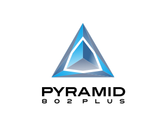 Pyramid 802 Plus logo design by AisRafa