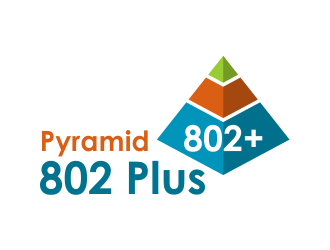 Pyramid 802 Plus logo design by creator_studios