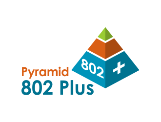 Pyramid 802 Plus logo design by creator_studios