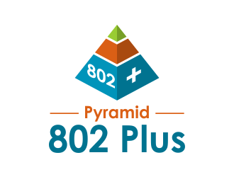Pyramid 802 Plus logo design by creator_studios