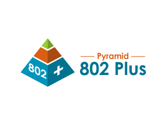 Pyramid 802 Plus logo design by creator_studios