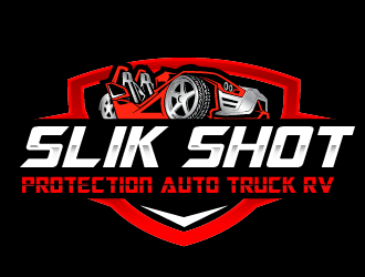 SLIK SHOT PROTECTION  AUTO TRUCK RV  logo design by logy_d