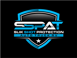 SLIK SHOT PROTECTION  AUTO TRUCK RV  logo design by evdesign
