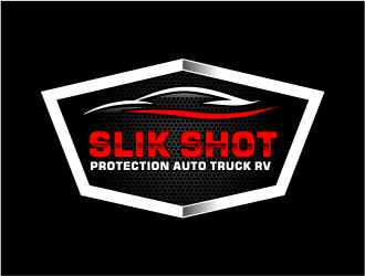 SLIK SHOT PROTECTION  AUTO TRUCK RV  logo design by Girly