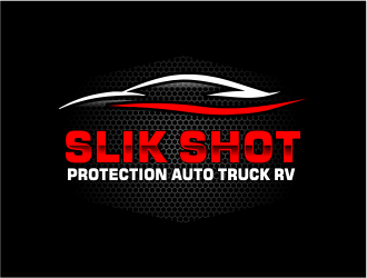 SLIK SHOT PROTECTION  AUTO TRUCK RV  logo design by Girly