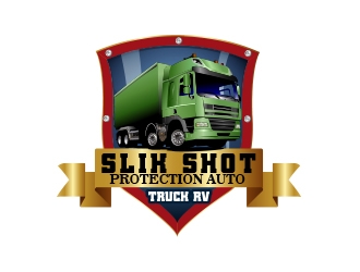 SLIK SHOT PROTECTION  AUTO TRUCK RV  logo design by zubi