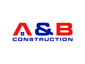 A & B Construction logo design by nurul_rizkon