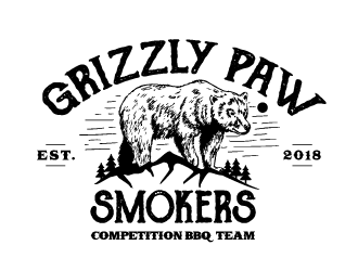 Grizzly Paw Smokers logo design by Ultimatum