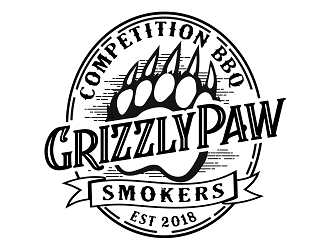 Grizzly Paw Smokers logo design by haze
