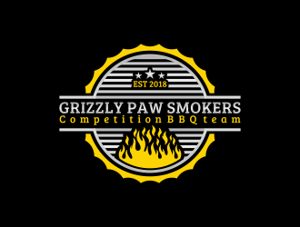 Grizzly Paw Smokers logo design by BlessedArt