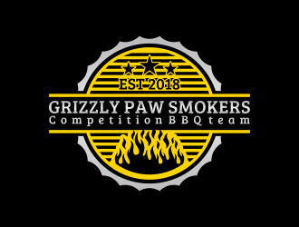 Grizzly Paw Smokers logo design by BlessedArt