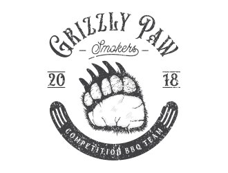 Grizzly Paw Smokers logo design by Mardhi