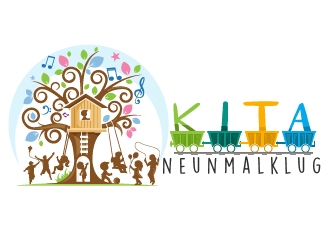 KITA neunmalklug logo design by Suvendu