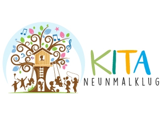 KITA neunmalklug logo design by Suvendu