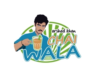 ARHAD KHAN CHAI WALA logo design by bougalla005