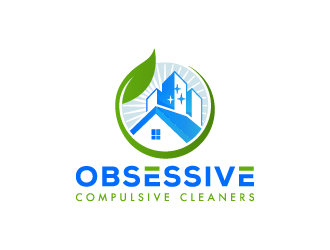 Obsessive Compulsive Cleaners  logo design by pencilhand