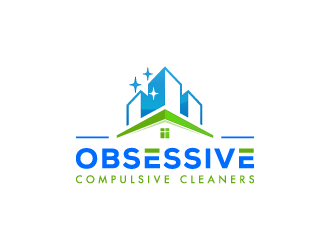 Obsessive Compulsive Cleaners  logo design by pencilhand