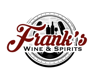 Franks Wine & Spirits logo design by AamirKhan