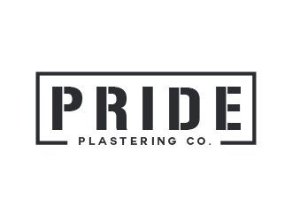 Pride Plastering Co. logo design by logy_d