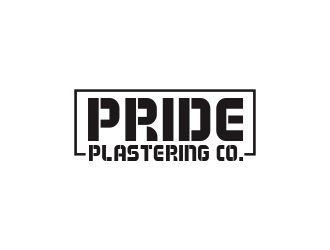 Pride Plastering Co. logo design by Greenlight