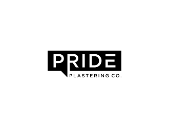 Pride Plastering Co. logo design by haidar